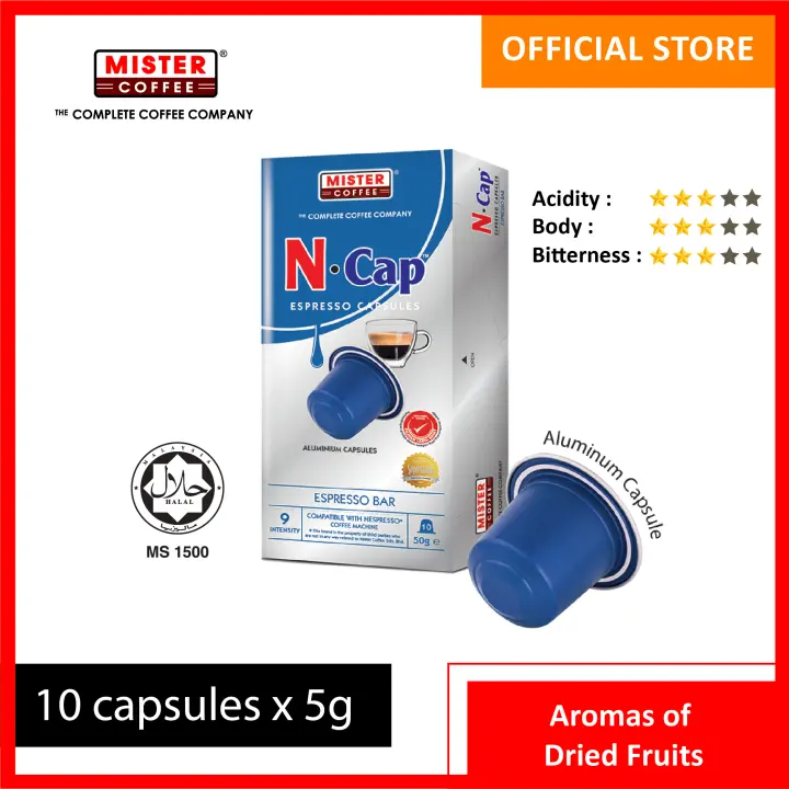 [Mister Coffee] Nespresso Compatible Coffee Capsule - N Cap Espresso Bar (10 pcs per box)