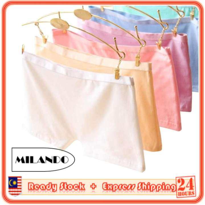 6 Pieces Milando Ladies Women Underwear Cotton Bikini Panties Seluar Dalam Wanita Type 9 Plain Boxer Lazada