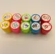 Courage Student Stamp Good Happy Keep Trying Prize Cop (10 Type in 1 Set) Red ink Chop 学生奖励星星印章. 