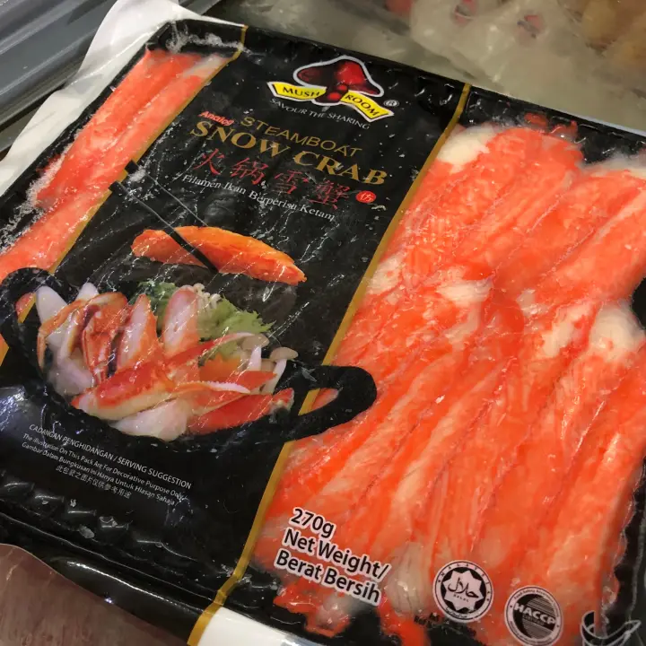 Ipoh Food Stemboat Snow Crab Meat 270g Halal Frozen Truck Rm39 Min Order 4 Frozen Item To Ship Lazada