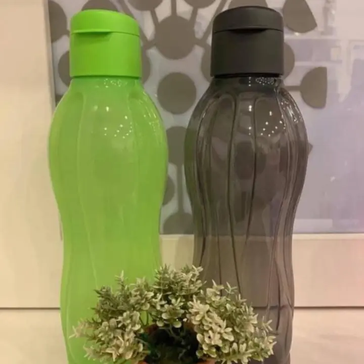 [READY STOCK!] Tupperware Eco Bottle (2pcs) 1L - New color black & green