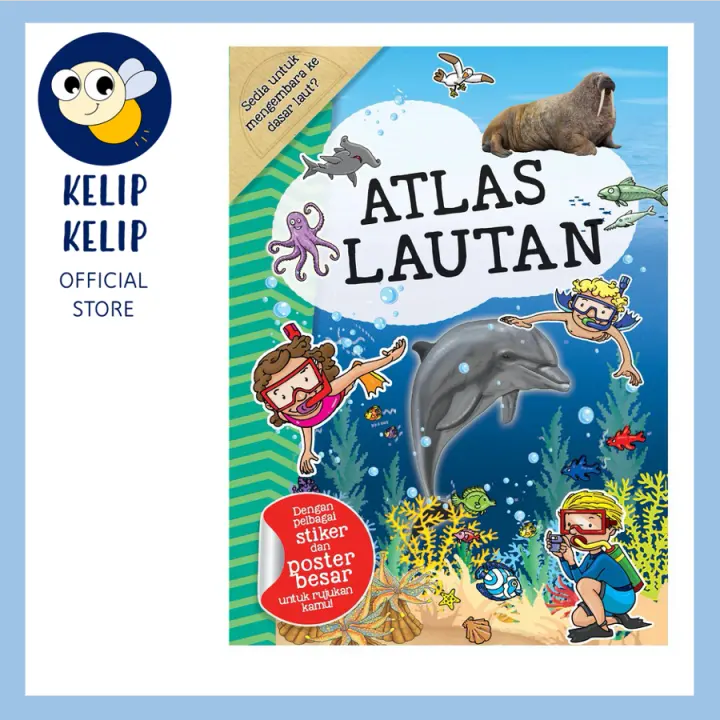 Atlas Lautan Buku Aktiviti Stiker Haiwan Dengan Fakta Menarik Ilustrasi Hebat Untuk Kanak Kanak Lazada