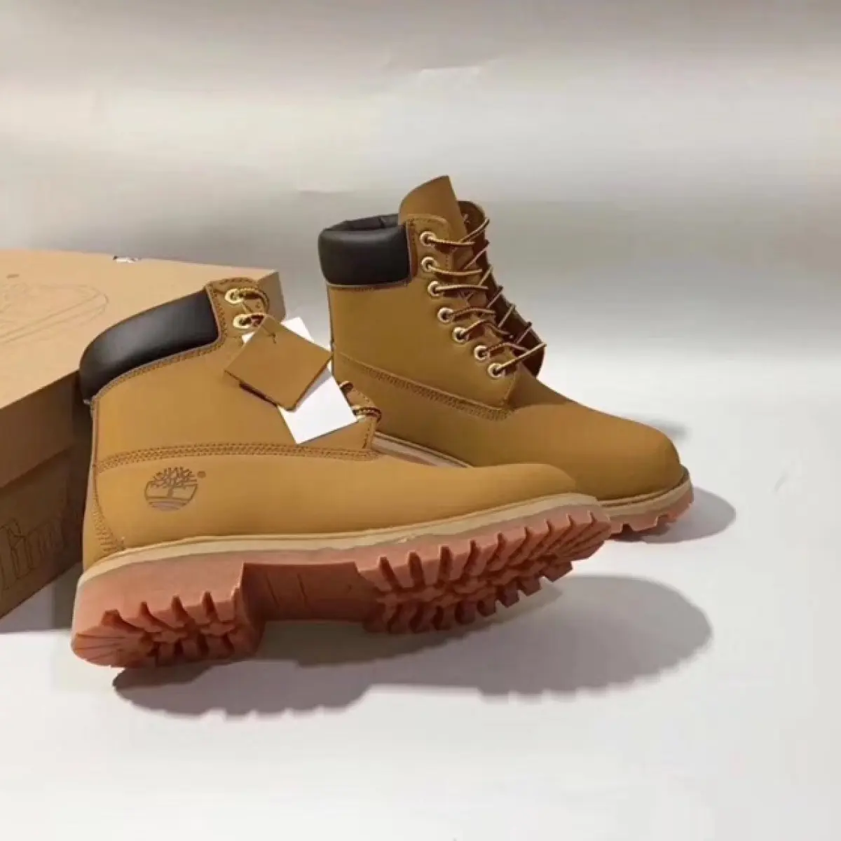 Rey Stock My Kasut Timberland Signature Perempuan High Top Yellow Boots Boot Women Men Leather Shoes High Cut Top Kasut Lelaki Ta Lazada