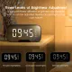 Bluetooth speaker temperature display multi-function digital alarm clock with FM radio LED mirror alarm clock subwoofer music player dual alarm clock. 