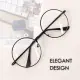 Women Men Casual Retro Round Transparent Glasses Frame Clear - Spek Mata Korea Bulat. 