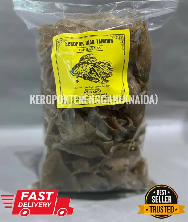 Keropok Ikan Tamban Asli Cap Ikan Mas Terengganu Lazada