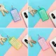 30 PCS Key Tags With Paper Inserts Split Rings Plastic Colour. 