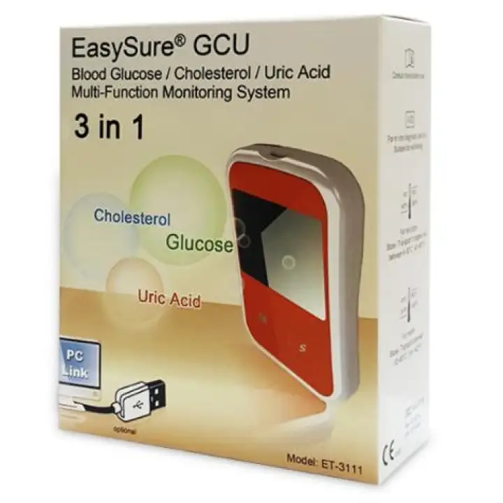 Easysure Gcu Multi Function Monitoring System Glucose Cholesterol Uric Acid Lazada