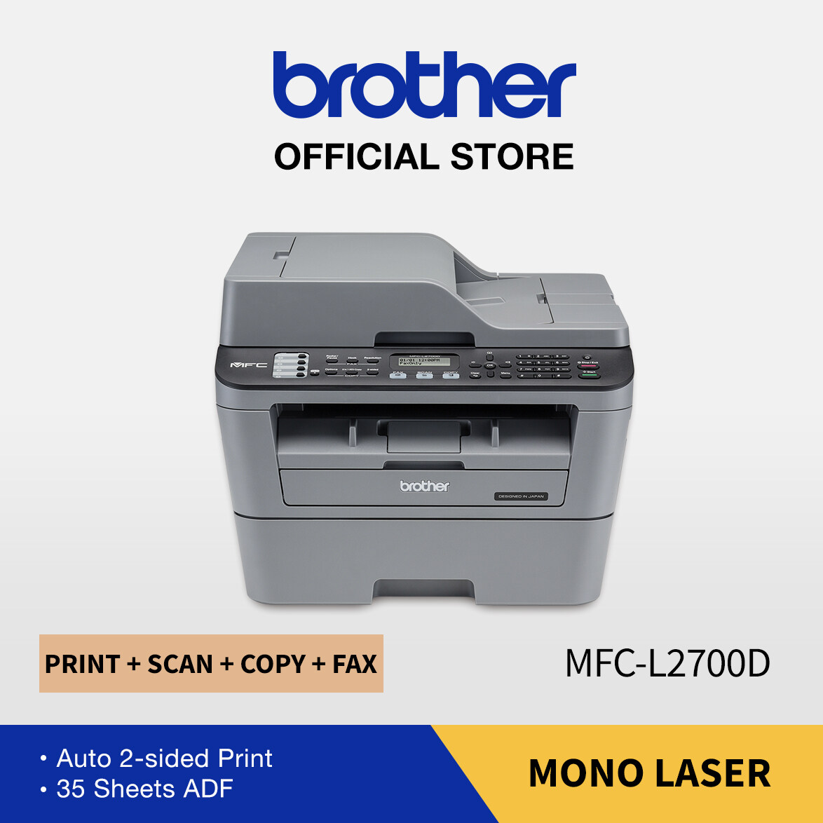 brother 2 sided printer through document feeder