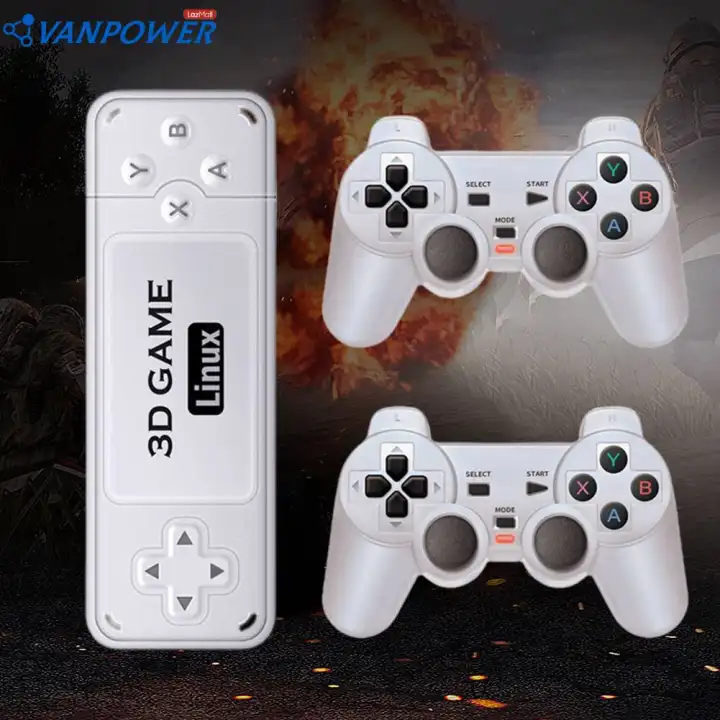 Y6 Retro Video Game Stick 4K/HDMI-Compatible Output Video TV Games Stick Built in 10000+ Games Multiple Languages for Television