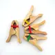 Large Waldorf Wooden Play Clips Open Ended Play Toys for Children Kindergarten Game Clip Play Silk Toys Waldorf Inspired Toy. 