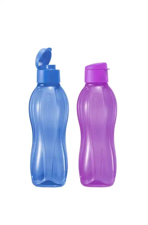 DRINK BOTTLES - Tupperware Eco Bottle 1L with Fliptop (2) NEW COLOR!