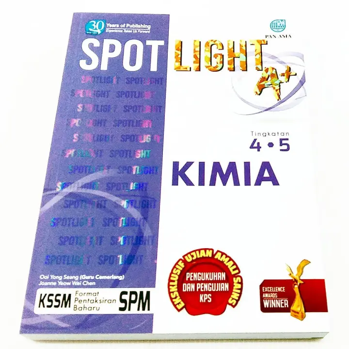 Spotlight A Kimia Tingkatan 4 5 Kssm 2021 Pan Asia Publications Lazada