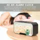 Bluetooth speaker temperature display multi-function digital alarm clock with FM radio LED mirror alarm clock subwoofer music player dual alarm clock. 