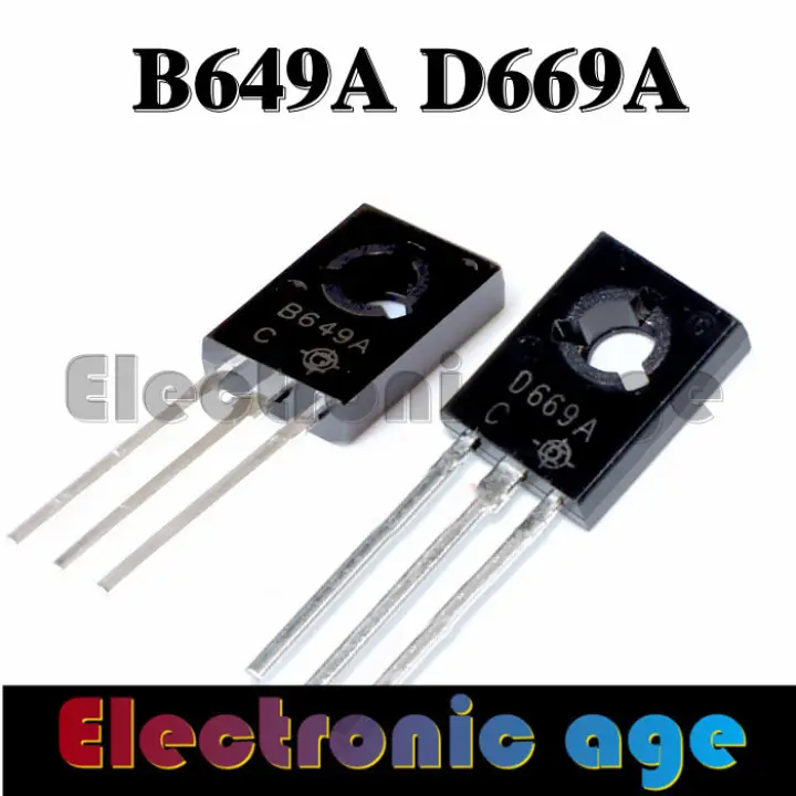 10Pcs（5*B649/5*D669） bipolar transistor TO-126
