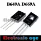 10Pcs（5*B649/5*D669） bipolar transistor TO-126. 