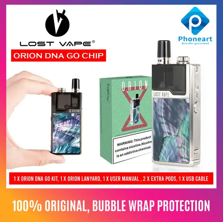 Original Genuine Lost Vape Orion Lost Vape Pod Mod Usa Dna Go Chip System 40w Multiple Color Available Package Come With Lanyard 3 X 2ml Cartridge Lazada