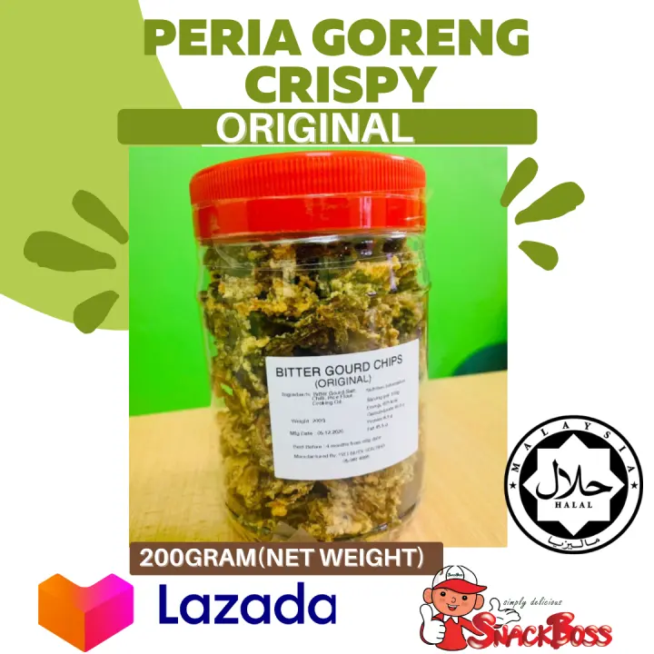 Peria Goreng Rangup Original Crispy Bitter Gourd 200g Healthy Halal Snack Lazada