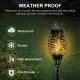 4×/Set Solar Torch Light LED Flickering Lighting Garden Path Dancing Flame Lamp -. 