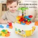 (Malay spot) Certificate CPC, CE Children's large particle building blocks educational DIY building blocks (animal park) storage car to enhance hands-on observation color cognition intelligence development toys. 