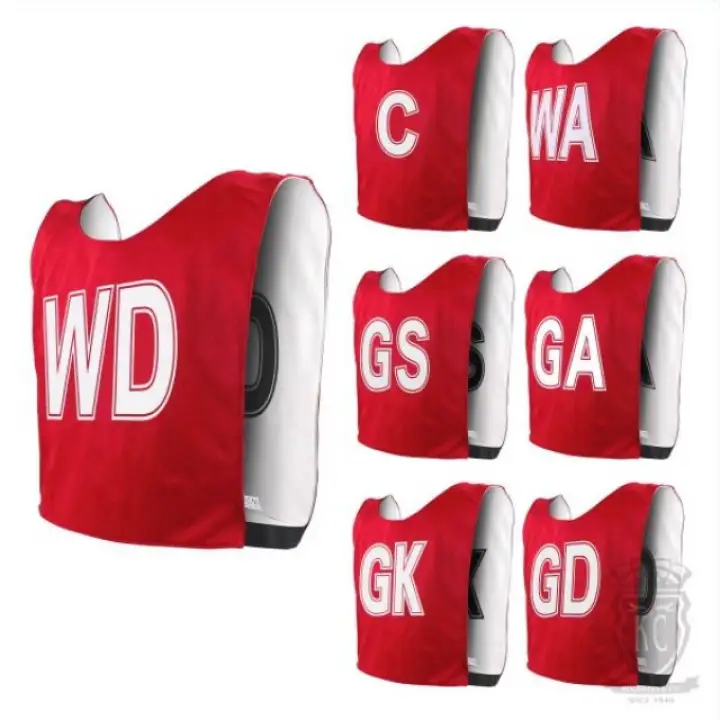 Double sided netball bibs(reversible) set of 7pcs🔥bib bola jaring