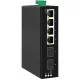 JT-COM Industrial 8-Port Gigabit Managed PoE Switch 4/8 Port 10/100/1000Mbps + 2 Port Gigabit SFP Slots DIN-Rail IP40 Standard IEEE802.3af/at. 
