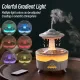 Humidifier UFO Diffuser Unique Mushroom Cloud Rain Drop Noiseless Portable Water Drip Aromatherapy Diffuser Humidifier. 