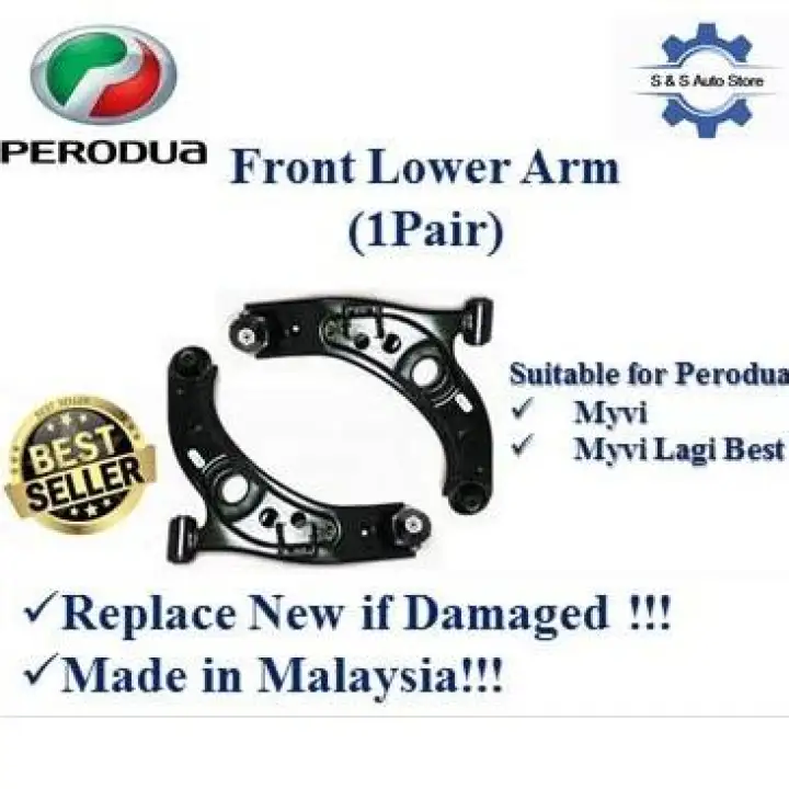 Perodua Myvi Myvi Lagi Best Oem Lower Arm Control Arm Front 1pair Left Right 3months Warranty Lazada