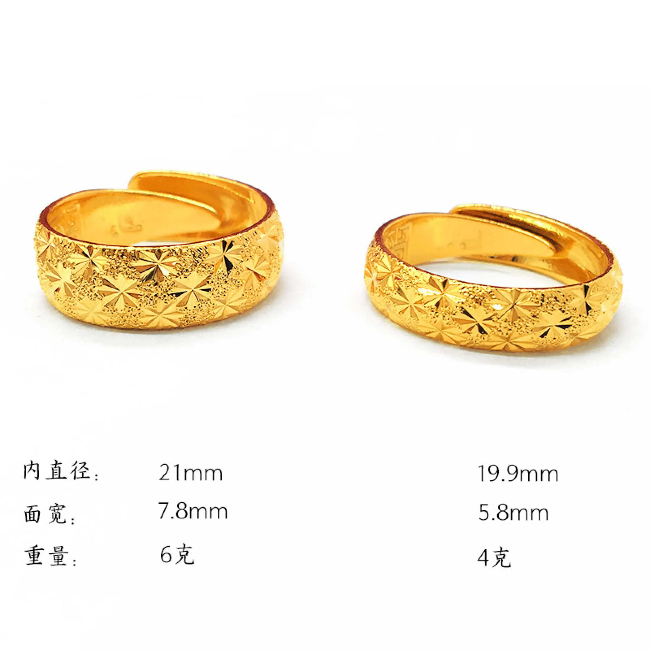 Cincin Pasangan Cincin Halus Berpasangan Cincin Berlapis Emas Untuk Pria Dan Wanita Lazada Singapore