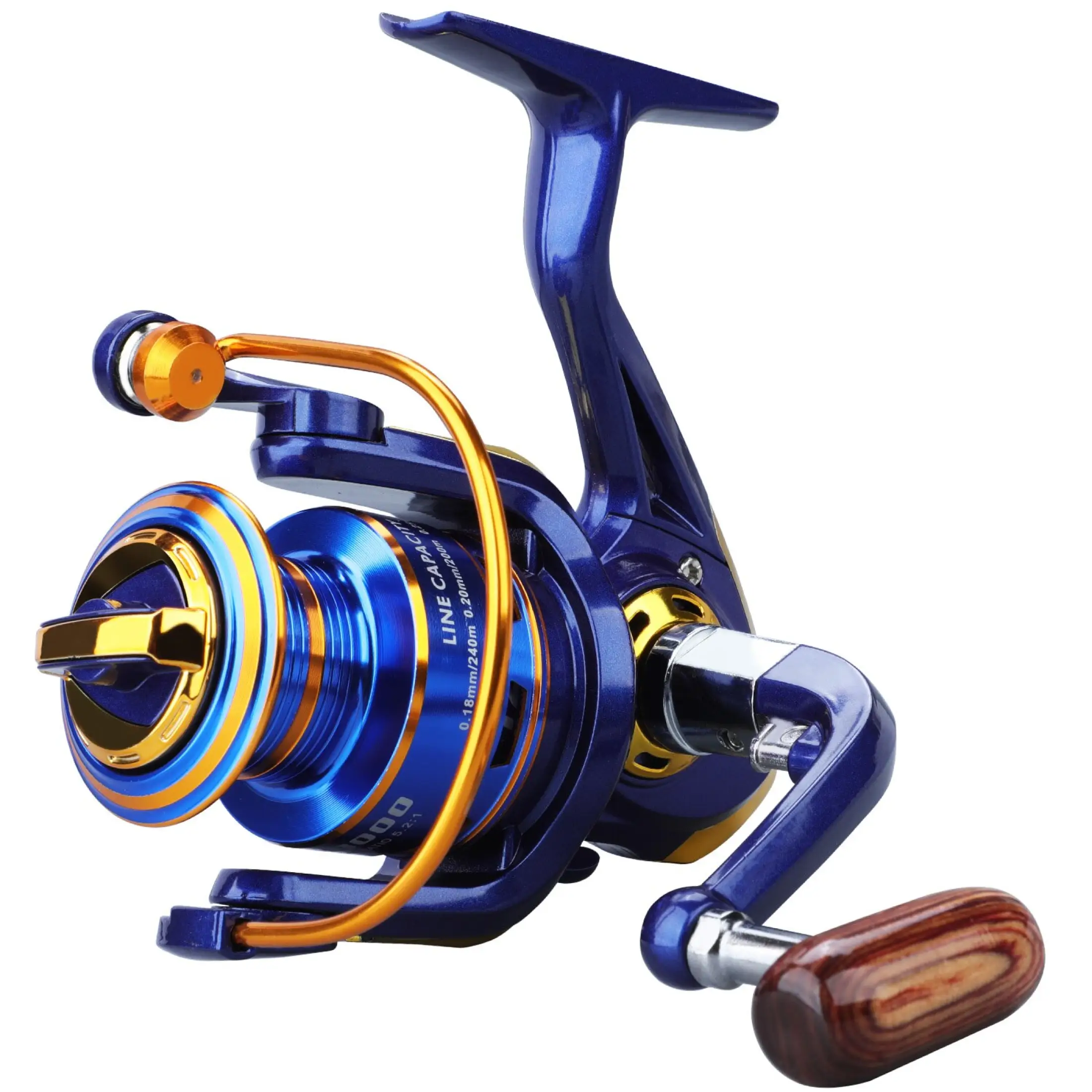 7000 Series 12BB 5.2:1 Fishing Reel Saltwater Freshwater Spinning Wheel Handle