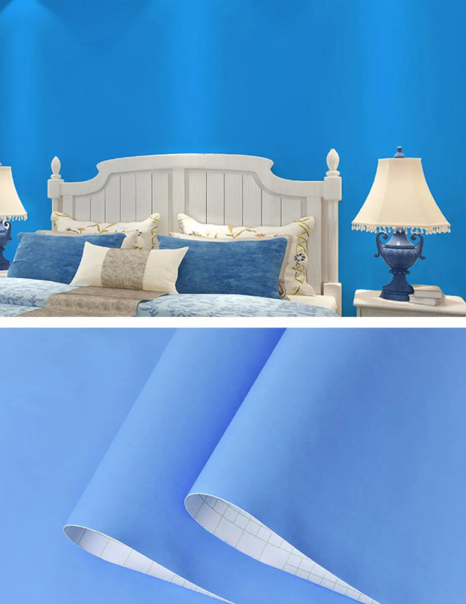 RYA 3Dwallpaper Mewah Warna Pepejal Seni Pelekat Reka Bentuk Moden