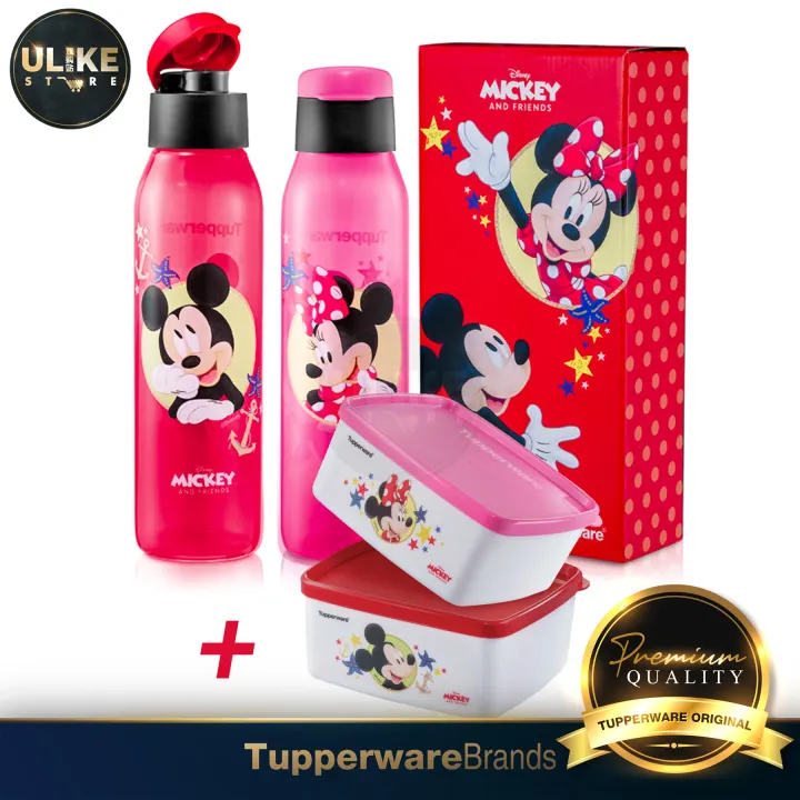 READY STOCK !!! Tupperware Mickey & Minnie Eco Bottle Set / Unicorn Collection Set / Limited Edition