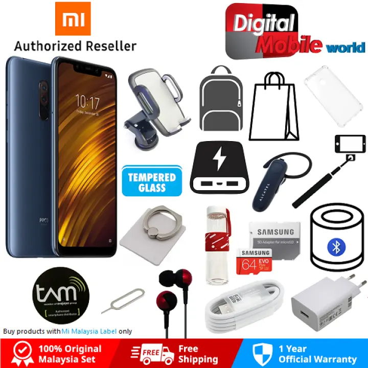 Xiaomi Pocophone F1 6gb Ram 64gb Rom With 1 Year Warranty By Xiaomi Malaysia Lazada