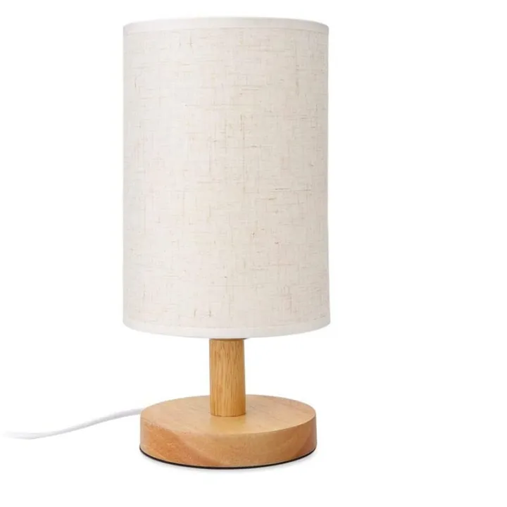 Round Bedside Table Lamp Nightstand, Round Low Table Lamp