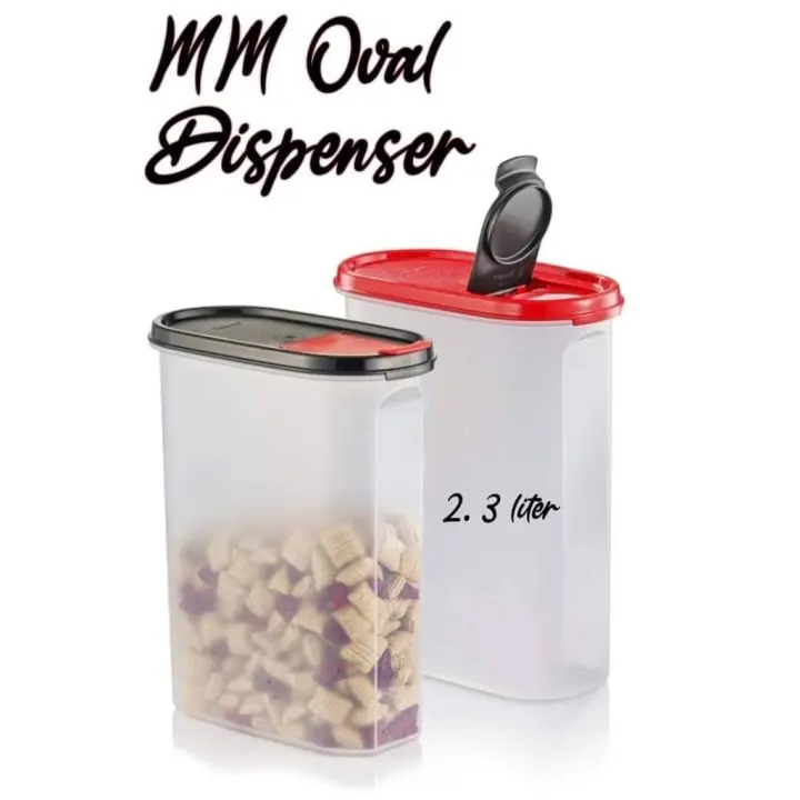 💥Ready Stock!💥Tupperware MM Oval IV With Dispenser 2.3L (1 Unit OR 2 Units)