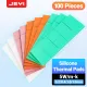 JEYI 100-Pack Thermal Conductive Silicone Pads, M.2 SSD NVMe NGFF Thermal Pad for PC Laptop Heatsink/GPU/CPU/LED Graphics Card. 