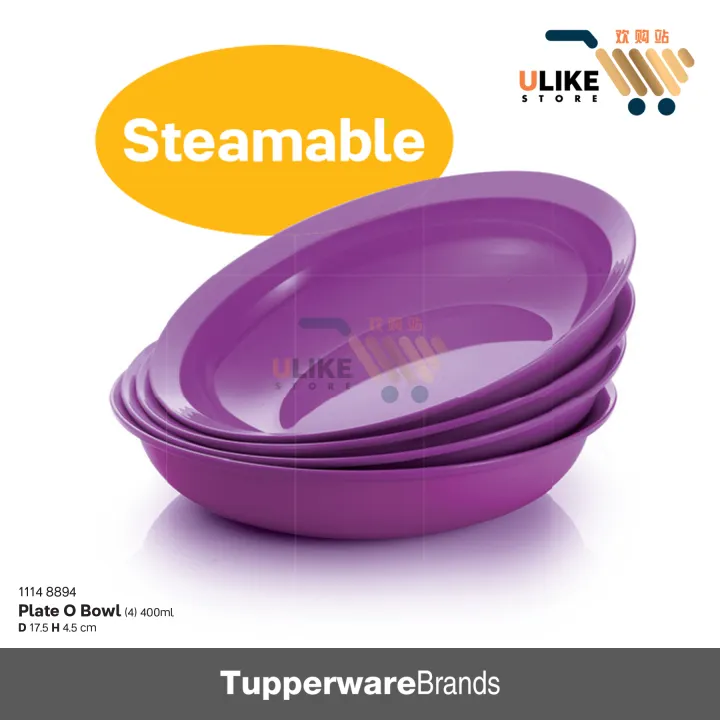 Tupperware Plate O Bowl (400ml) 4pcs