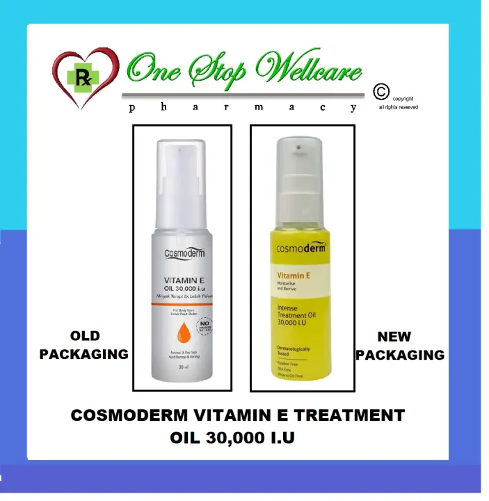 Cosmoderm Vitamin E Treatment Oil 30 000 I U 30ml Exp 06 2024 Lazada