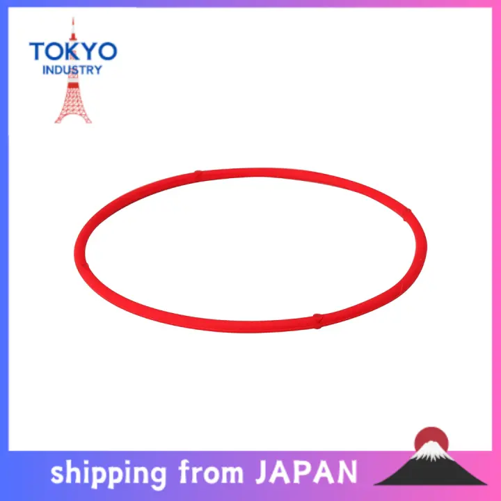 Phiten Necklace RAKUWA Magnetic Titanium Necklace S Red 45cm 0214TG605152 Improve stiff shoulders with the power of magnetism ‎Unisex ‎Silicone Technology: Aqua titanium silica 【Direct from Japan】
