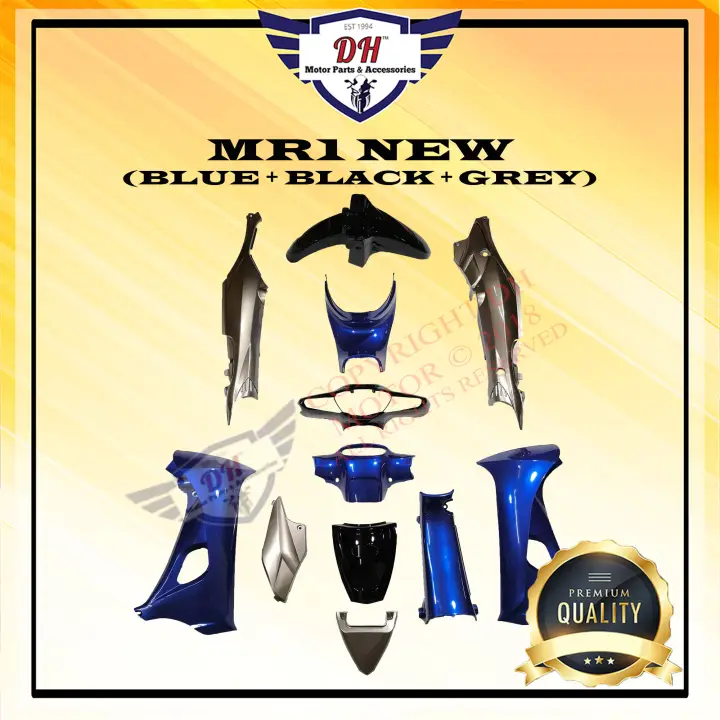 Mr1 New Front Mudguard Full Cover Set Blue Black Grey Full Set Lazada