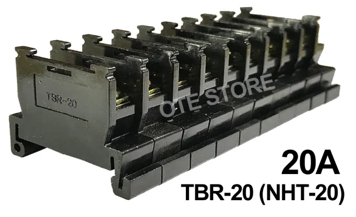 TBR-20-10 / NHT-20-10 10 Poles Type Din Rail Type Terminal Block (20A)