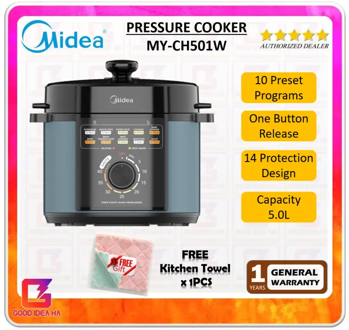 Midea Pressure Cooker (5.0 L) Periuk Tekanan MY-CH501W