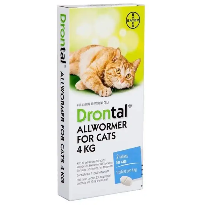 Drontal Cat Wormer/ Ubat Cacing Untuk Kucing 1 Tablet  Lazada