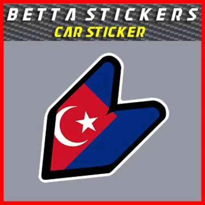 Csm Car Sticker Jdm Johor Flag Lazada