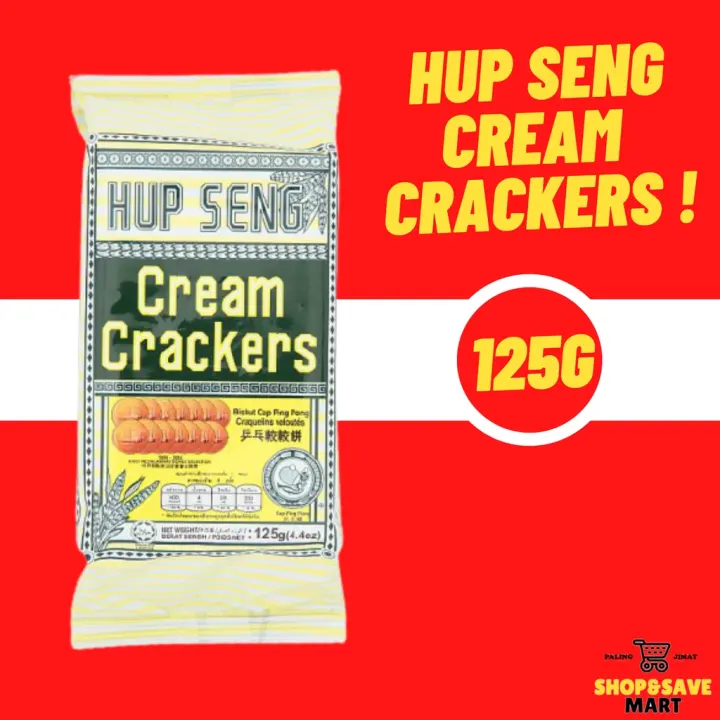 Hup Seng Cream Crackers 125g Biskut Cap Ping Pong Lazada