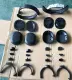 Replacement Repair Parts for Razer Barracuda X / 2.4G Wireless bluetooth Gaming Headset Hinge Buckle bracket Hinge Swivel Outer cups Headband rubber cushion. 