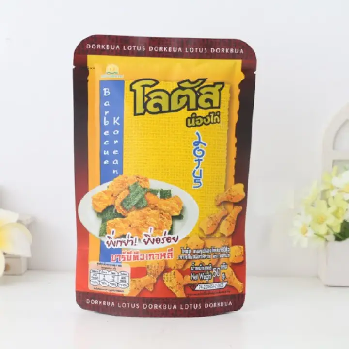 Thailand Lotus Dorkbua Chicken Drumstick Snack q Korean 50g 泰国爆款韩国烧烤味小鸡腿零食 Lazada