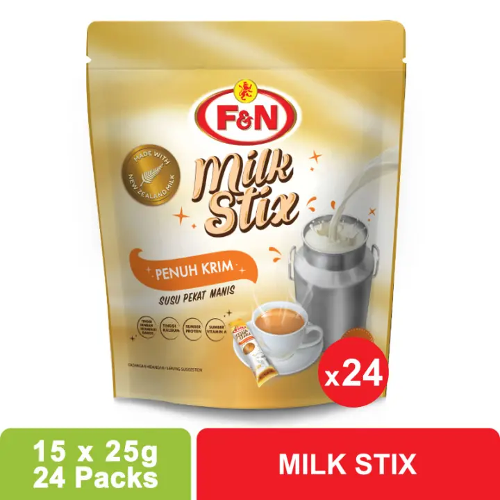 F&N Sweetened Condensed Milk Stix Pouch x 24 Packs