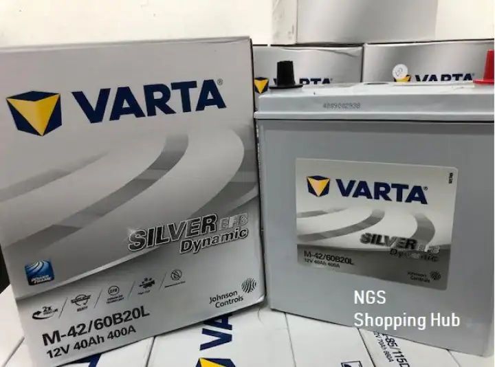 Varta Silver Efb M42 60b20l Car Battery For Perodua Myvi Bezza Aruz Axia Honda Jazz Nissan Serena S Hybrid Starter Lazada