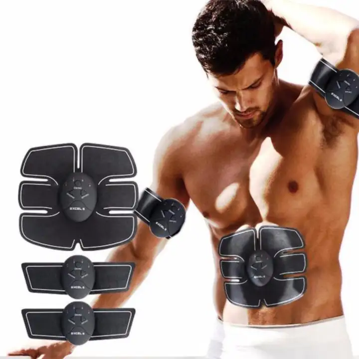 EMS Electric Muscle Stimulation Training Fitness Remote Control Ready Stock 3 Pieces Set